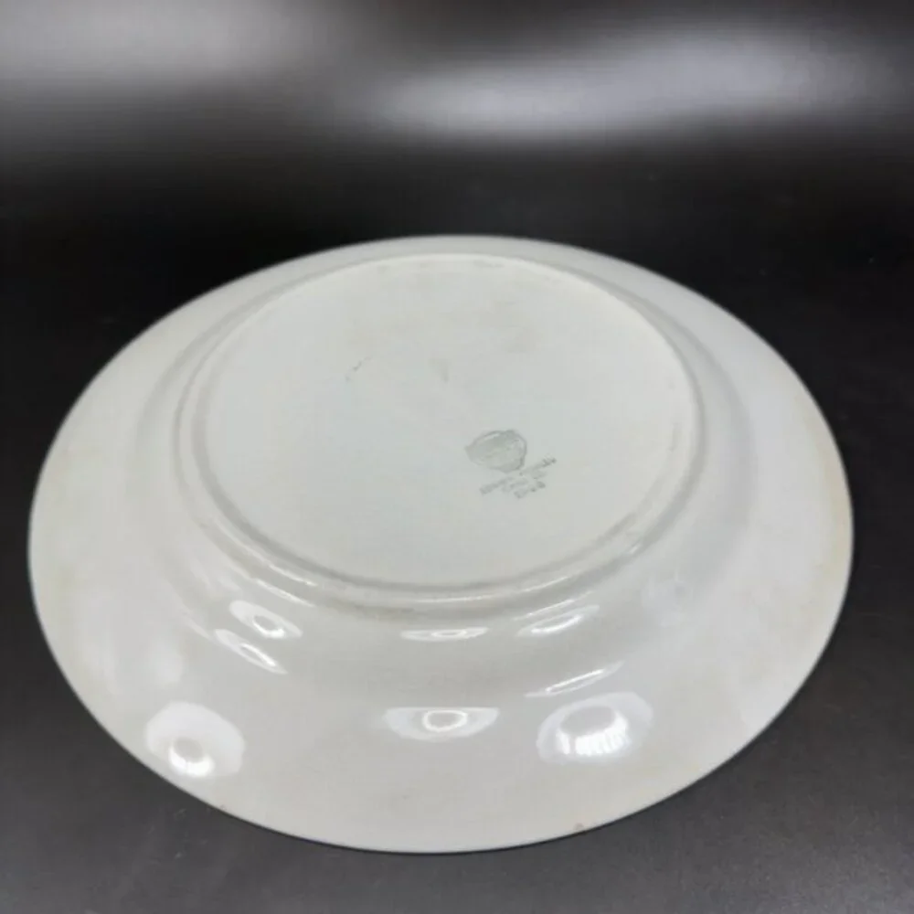 Antique Edwin M Knowles Vitreous 9inch Plates Dishes‎ Set Fish Pattern Different